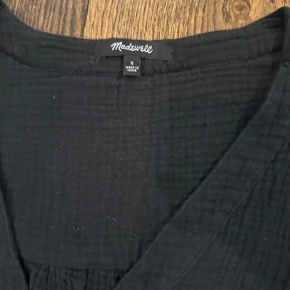 Madewell Lightspun Tiered Button Front Midi Dress - Picture 8 of 9